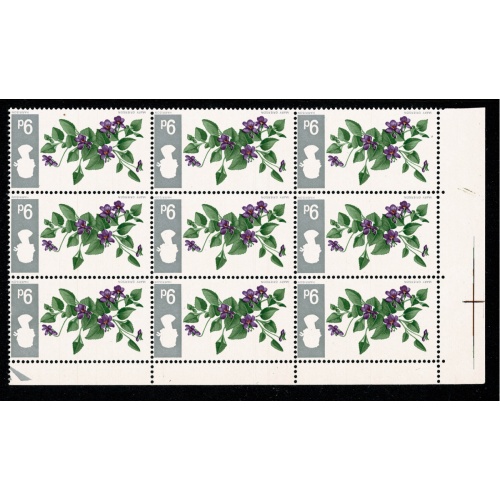 1967 Flowers 9d (ord). INVERTED WMK. SG 721Wi