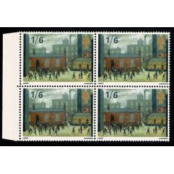 1967 Paingings 1/6. Listed constant variety extra window marginal block. SG Spec. W121f