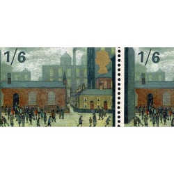 1967 Paingings 1/6. Listed constant variety "extra window" marginal block. SG Spec. W121f