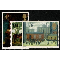 1967 British Paintings. 1st Series. SG 748-750