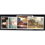 1968 Paintings. MISSING PHOSPHOR. Set of 4 values