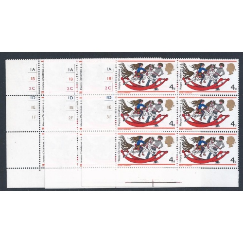 1968 Christmas 4d Christmas (Rembrandt). Set of cylinder blocks