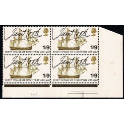 1968 Anniversaries 1/9. Listed variety "tail of 9 of 1969 short" SG 770 var
