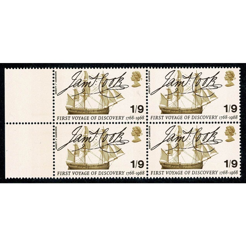 1968 Anniversaries 1/9. Listed variety "sliced F in First"  SG 770 var