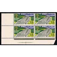 SG 766Ey. 1968 Bridges 1/9. Missing Phosphor. Corner block of four