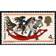 SG 775Ey. 1968 Christmas 4d (Rembrandt Printing). Missing Phosphor.