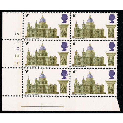 1969 Cathedrals 9d Cyl 1A1B2C1D1E no dot