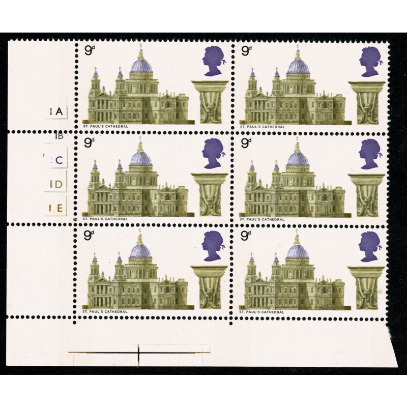 1969 Cathedrals 9d Cyl 1A1B2C1D1E no dot