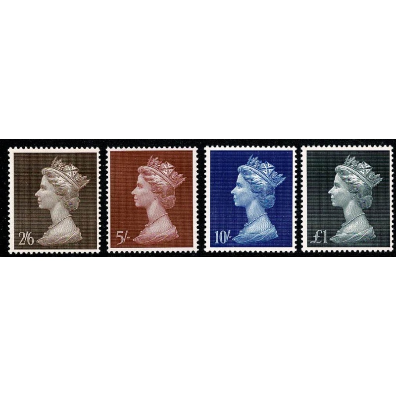 1969 2/6-£1. Set of 4 values.