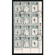 1969 Investiture 5d. Fine used block of 12. SG 802-805