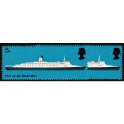 1969 Ships 5d. SHIFT OF RED. UM single. SG 778 var