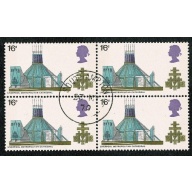 1969 Cathedrals 1/6. Fine Used block of four. SG 801