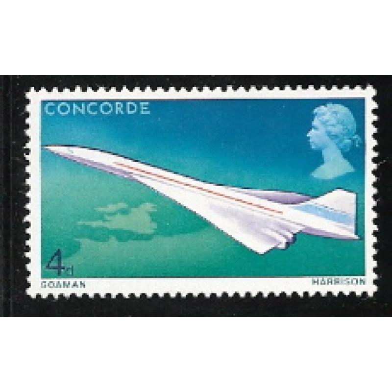 1969 Concorde 4d. Missing Phosphor. SG 784y.