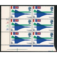 1969 Concorde 9d. Lower left Cyl. 2A 1B 1C 1D block of six