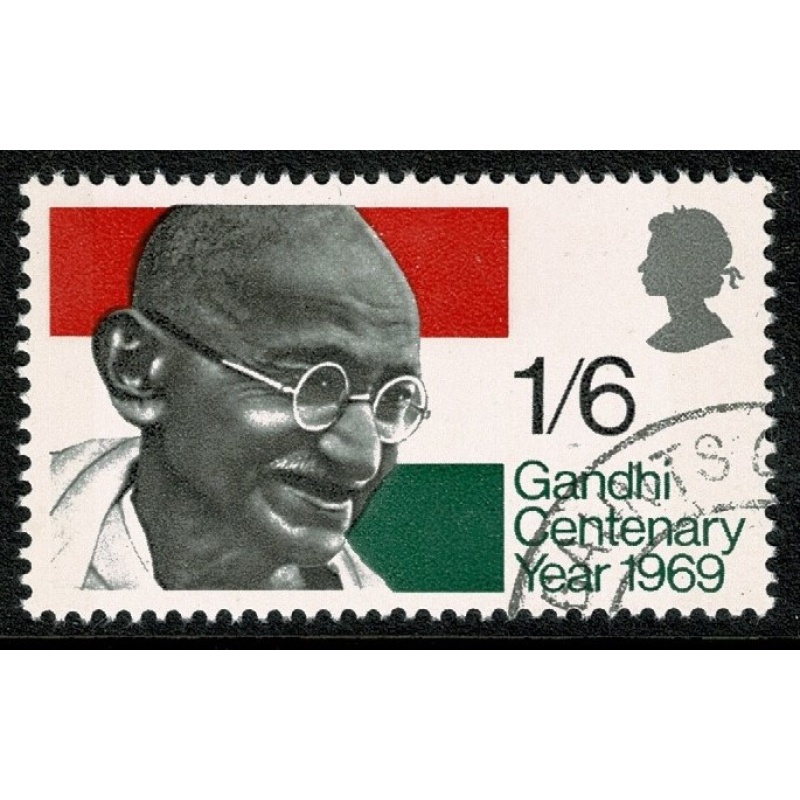 1969 Gandhi 1/6. Fine Used single. SG 807