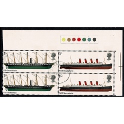 1969 Ships. Set of 5 values in fine used blocks. SG 778-783