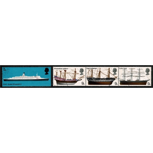 1969 Ships. Set of 5 values  fine used blocks. SG 778-783