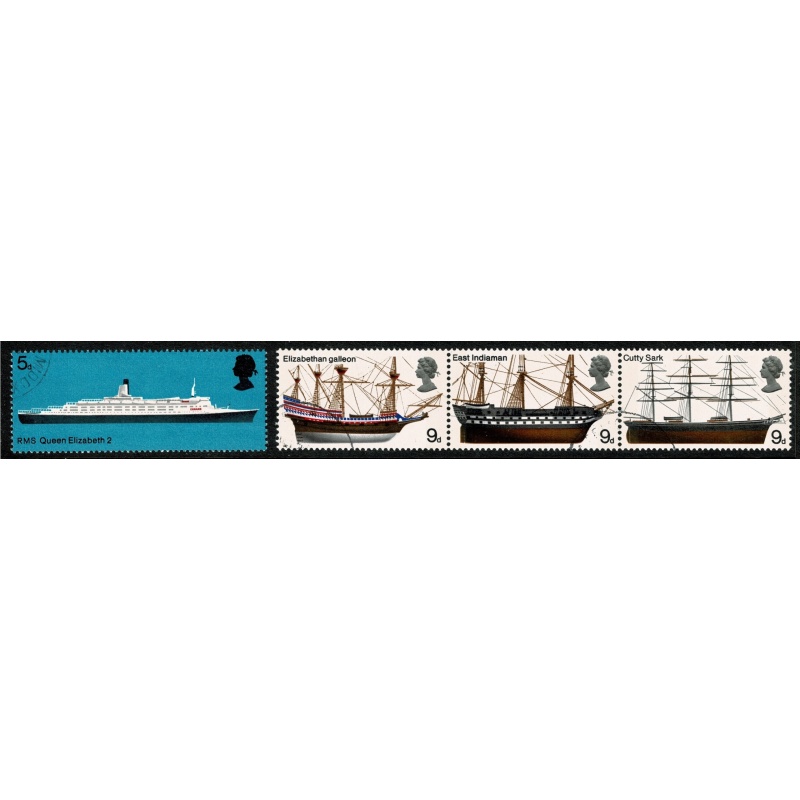 1969 Ships. Set of 5 values  fine used blocks. SG 778-783