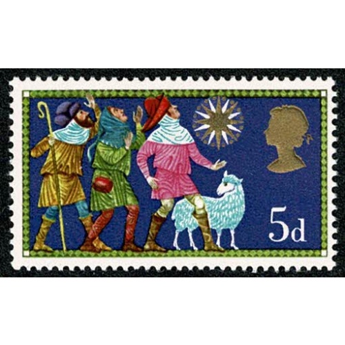 SG 813Ey. 1969 Christmas 5d. Missing Phosphor.