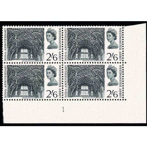1966 Abbey 2/6. Plate 1.