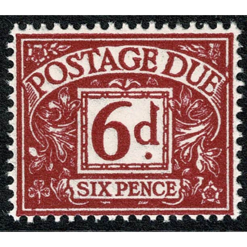 6d purple. Watermark Crowns. UM single SG D63