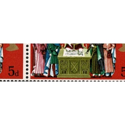 1970 Anniv. 5d. Listed variety "white spot in hem" SG Spec. W182e