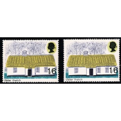 1970 Cottages 1/6. SHIFT OF LILAC upward. SG 818 var.