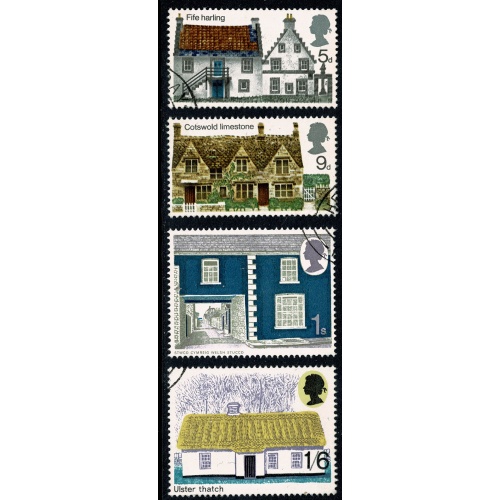 1970 Cottages. VFU set of 4 values. SG 815=818