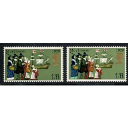 1970 General Anniversaries 1/6  MISSING EMERALD. SG 822b.
