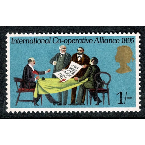 1970 General Anniversaries 1/- MISSING GREEN. SG 821c.