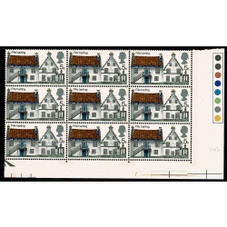 1970 Cottages 5d. Excellent listed minor constant variety "patches on wall" SG 815 var.