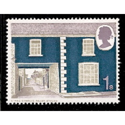 SG 817Ey. 1970 Rural Architecture 1/-. Missing Phosphor