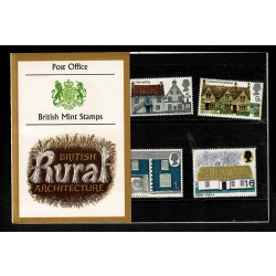 1970 Cottages Presentation Pack. Two tufts on unicorns head.