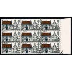 1970 Cottages 5d. Listed minor constant flaw "white patrch above left hand first floor window" SG 815 var