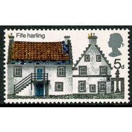1970 Cottages 5d. SHIFT OF LEMON YELLOW. SG 815 var