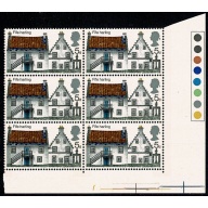 1970 Cottages 5d. Excellent listed minor constant variety "patches on wall" SG 815 var.