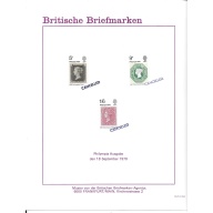 1970 Philympia. Set on GPO German Publicity Card.