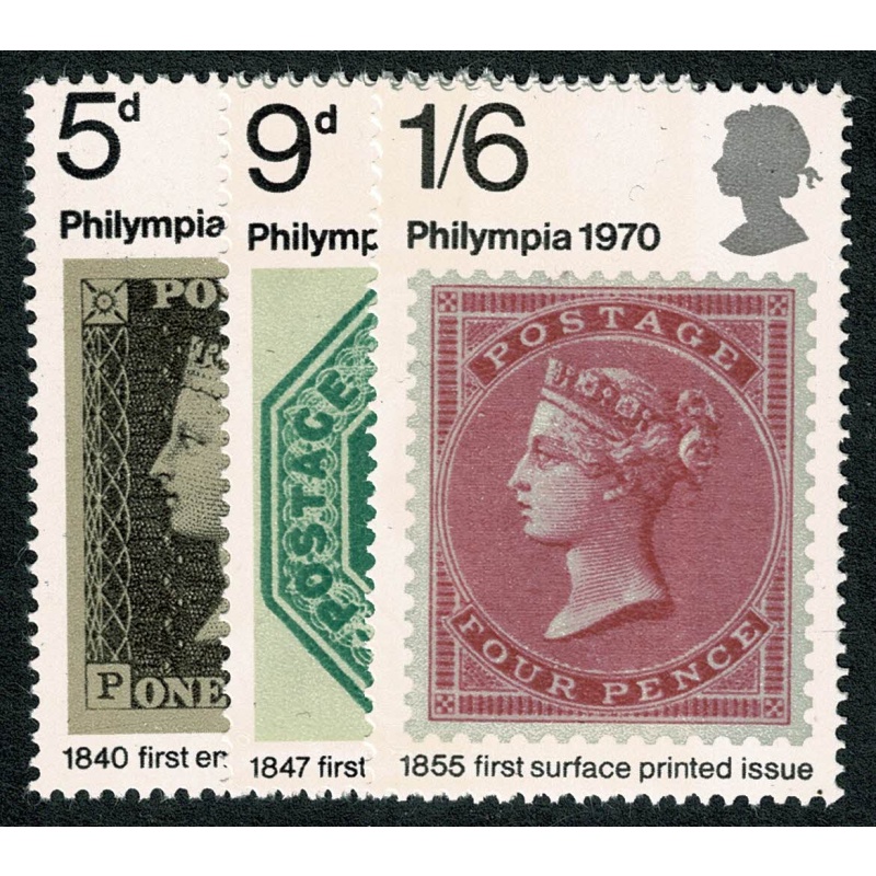 1970  "Philympia". SG 835-837