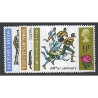 1971 General Anniversaries. Unmounted Mint set of 3 values. SG 887-889