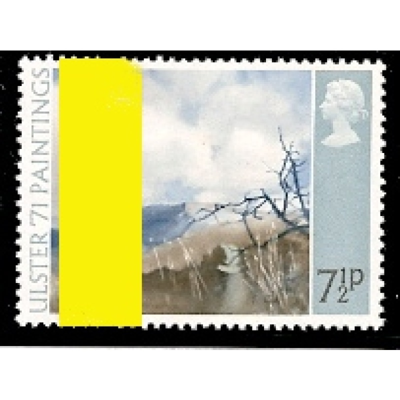 1971 "Ulster" Paintings 7½p. Broad Band 4mm from left edge. SG Spec. W202c
