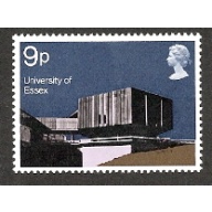 SG 893Ey. 1971 Universities 9p. Missing Phosphor
