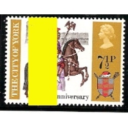 1971 General Anniversaries 7½p. Broad Band 8mm from left edge. SG 888 var