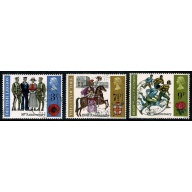 1971 General Anniversaries. Set of 3 values. Fine used. SG 887-889