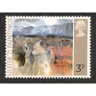 SG 881Ey. 1971 "Ulster" 3p Missing Phosphor.