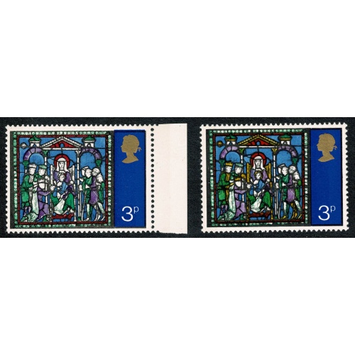 1971 Christmas 3p. Error MISSING LEMON. SG 895c