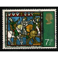 1971 Christmas 7½p. SHIFT OF LILAC. SG 896 var