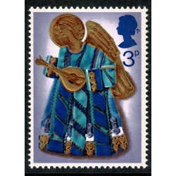 1972 Christmas 3p. MISSING BRIGHT GREEN. SG 914b