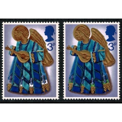 1972 Christmas 3p. MISSING BRIGHT GREEN. SG 914b