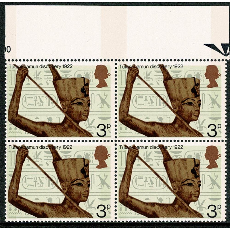 1972 Anniversaries 3p. Minor constant variety "gold line under arm" SG 901 var