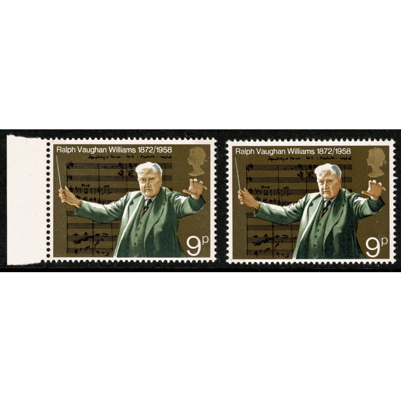 1972 General Anniversaries 9p. SHIFT OF BISTRE BROWN. SG 903